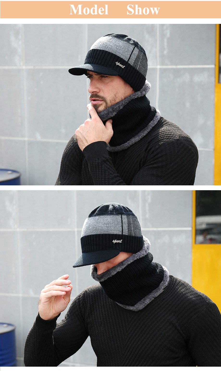 Men's Knitted Winter Cap