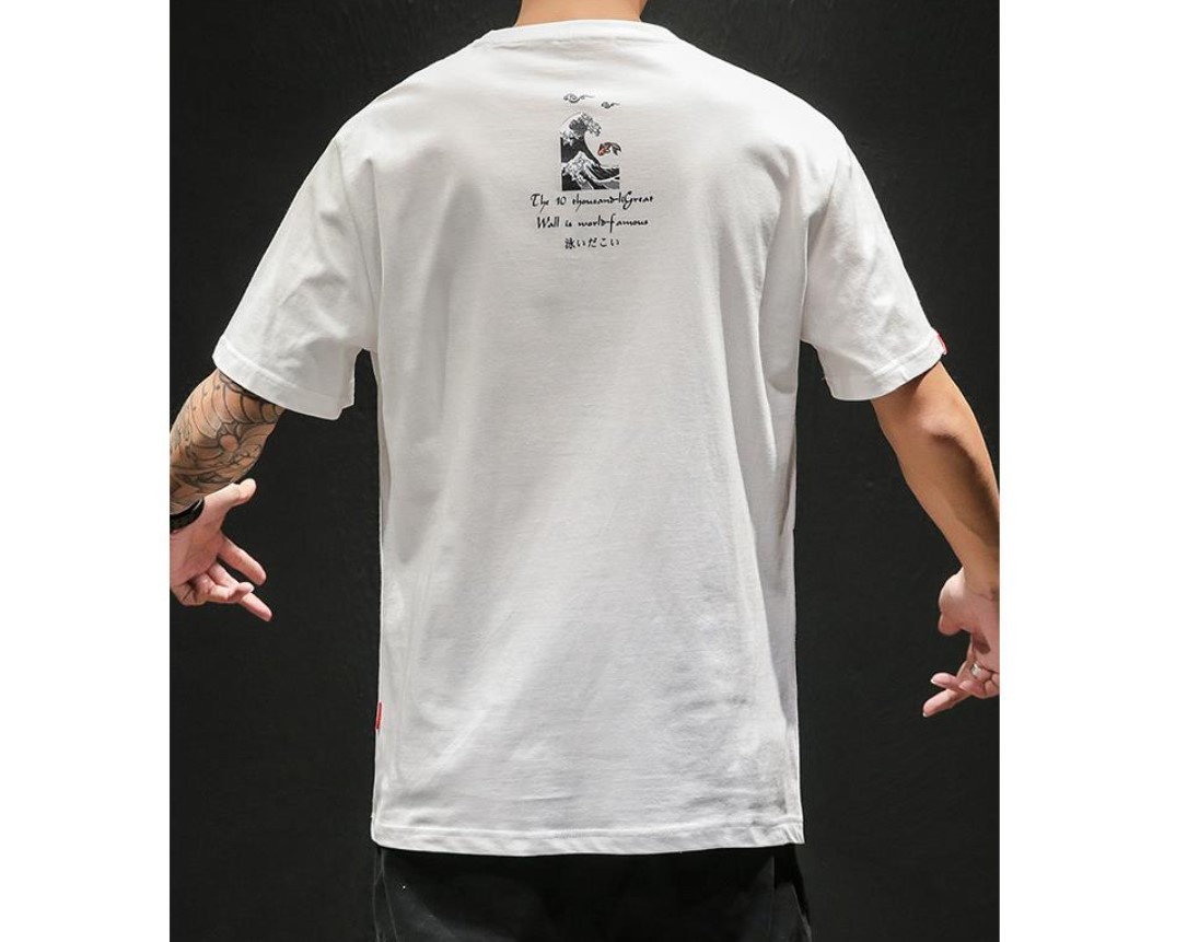 Men's Japanese Style Print T-Shirt