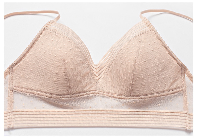 Women's Sheer Setail Wire Free Bra