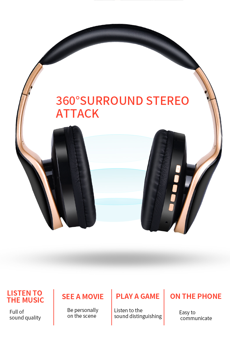 Foldable Wireless Gaming Headphones