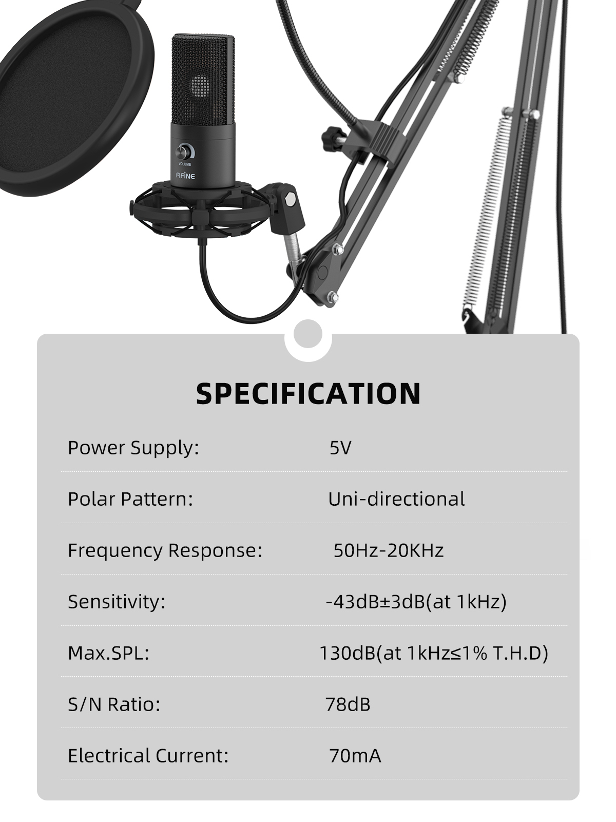 Studio USB Computer Microphone Kit