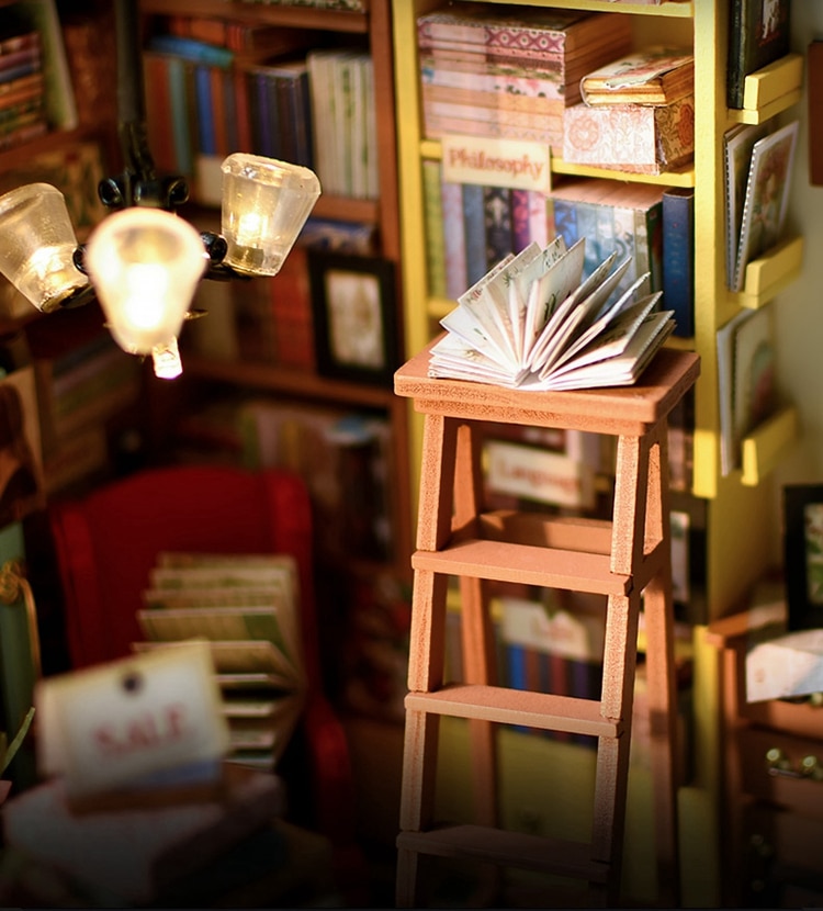 Lovely Style Wooden Doll House Bookstore