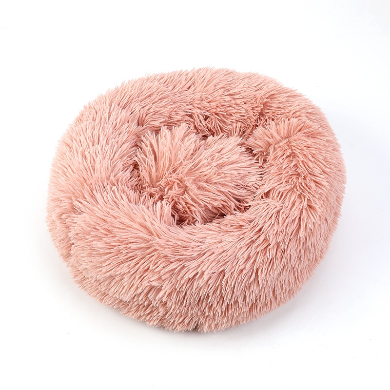 Pet's Round Shaped Fluffy Bed