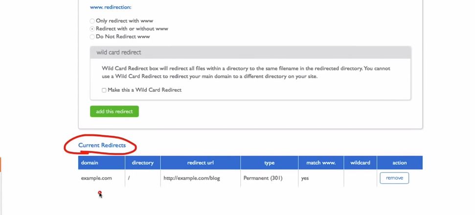 redirect domain