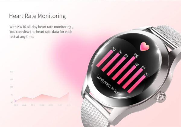 Pink Butterfly Women’s Smart Watch