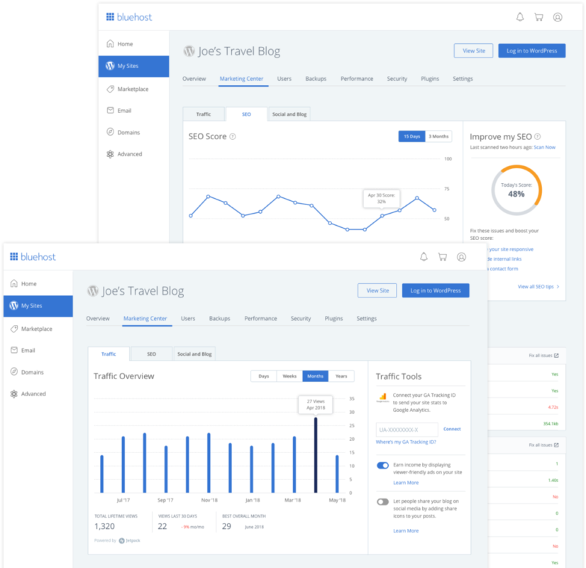 Bluehost Web Hosting Accounts Plans