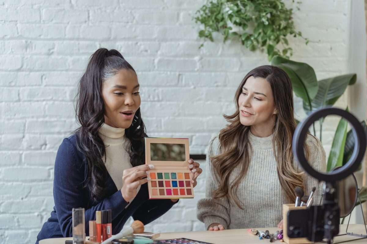 shade colours - two ladies