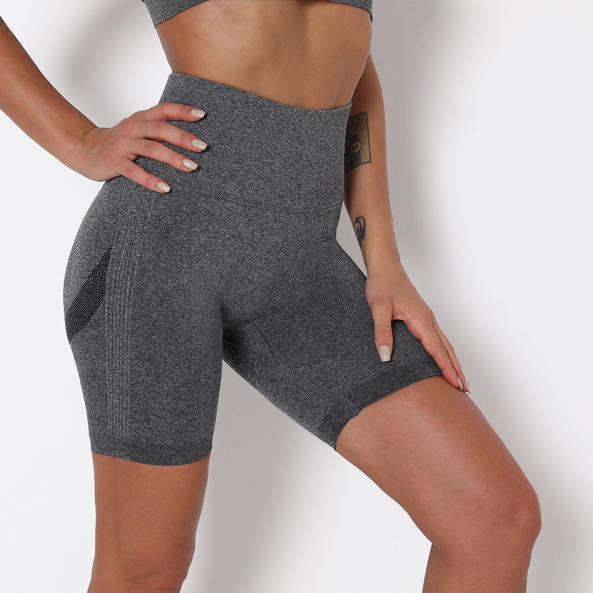 Seamless Sport Shorts for Women with Push Up